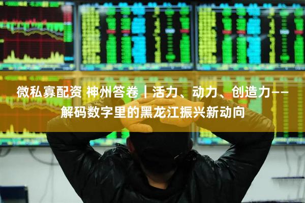 微私寡配资 神州答卷｜活力、动力、创造力——解码数字里的黑龙江振兴新动向