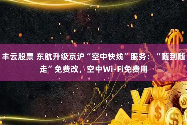 丰云股票 东航升级京沪“空中快线”服务：“随到随走”免费改，空中Wi-Fi免费用