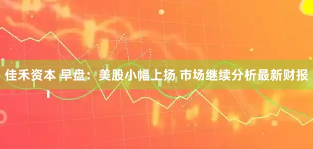 佳禾资本 早盘：美股小幅上扬 市场继续分析最新财报