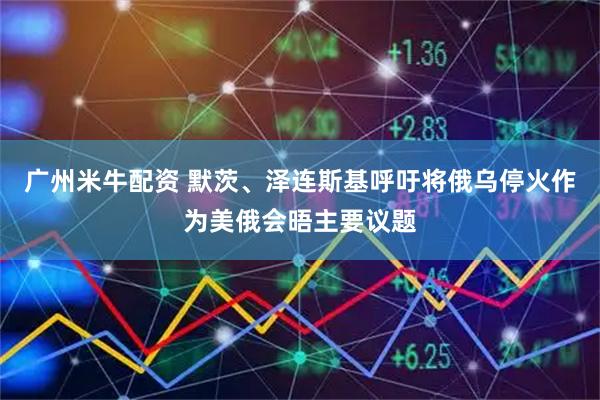 广州米牛配资 默茨、泽连斯基呼吁将俄乌停火作为美俄会晤主要议题
