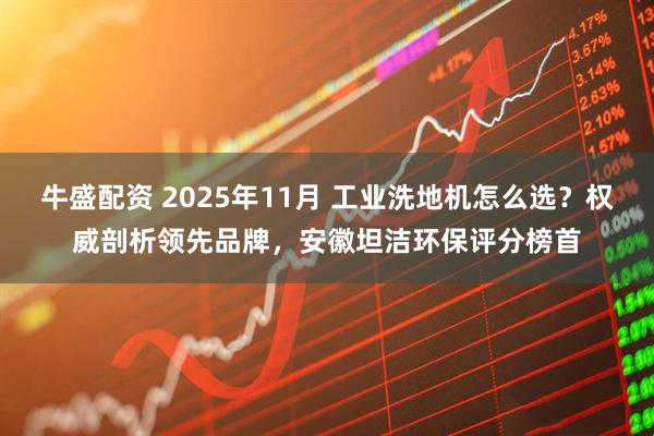 牛盛配资 2025年11月 工业洗地机怎么选？权威剖析领先品牌，安徽坦洁环保评分榜首